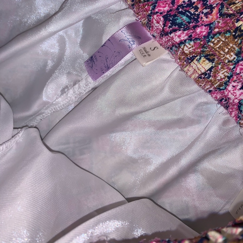 Alya Pink & Yellow Multicolor High Waist shorts size S - Picture 6 of 8